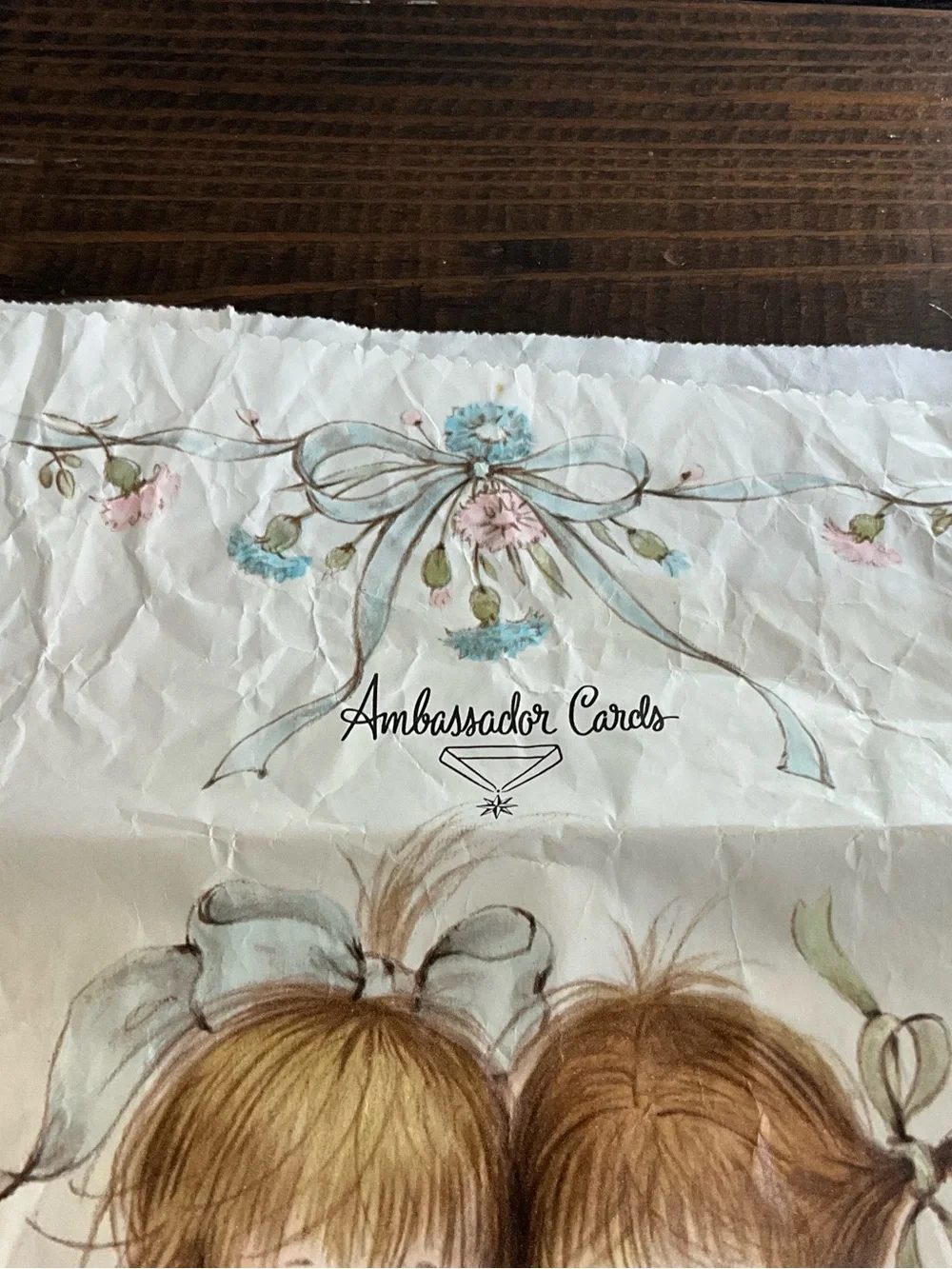 Vintage Lot of 2 1970s Ambassador Hallmark Gift Bags Collectible Decor